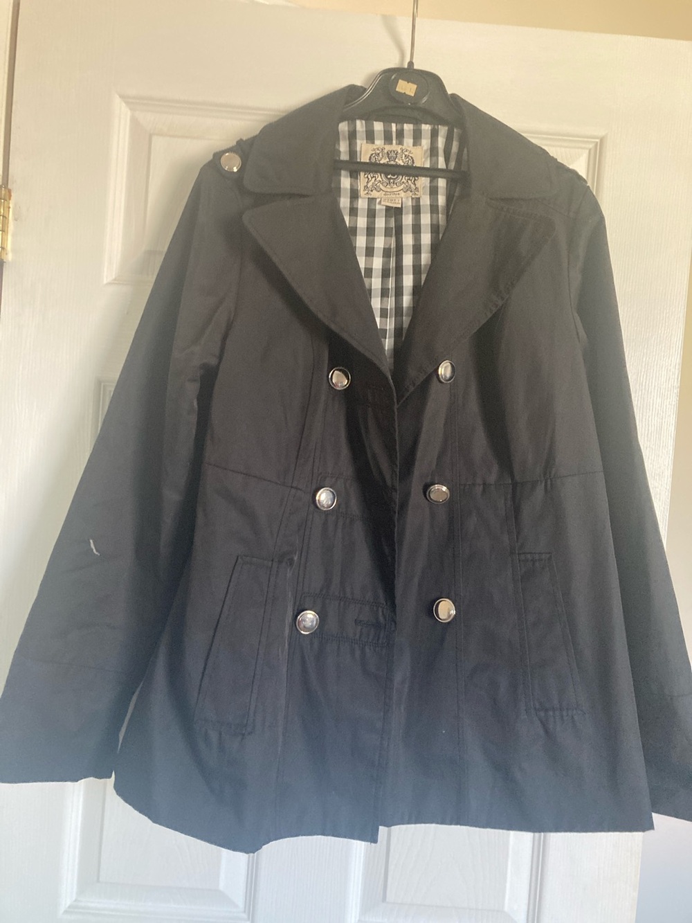Esprit Black Double-Breasted Women's Pea Coat